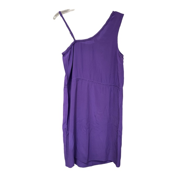 Charlie Jade - One Spaghetti Strap Asymmetrical Silk Dress Women's Size SP - Picture 3 of 9